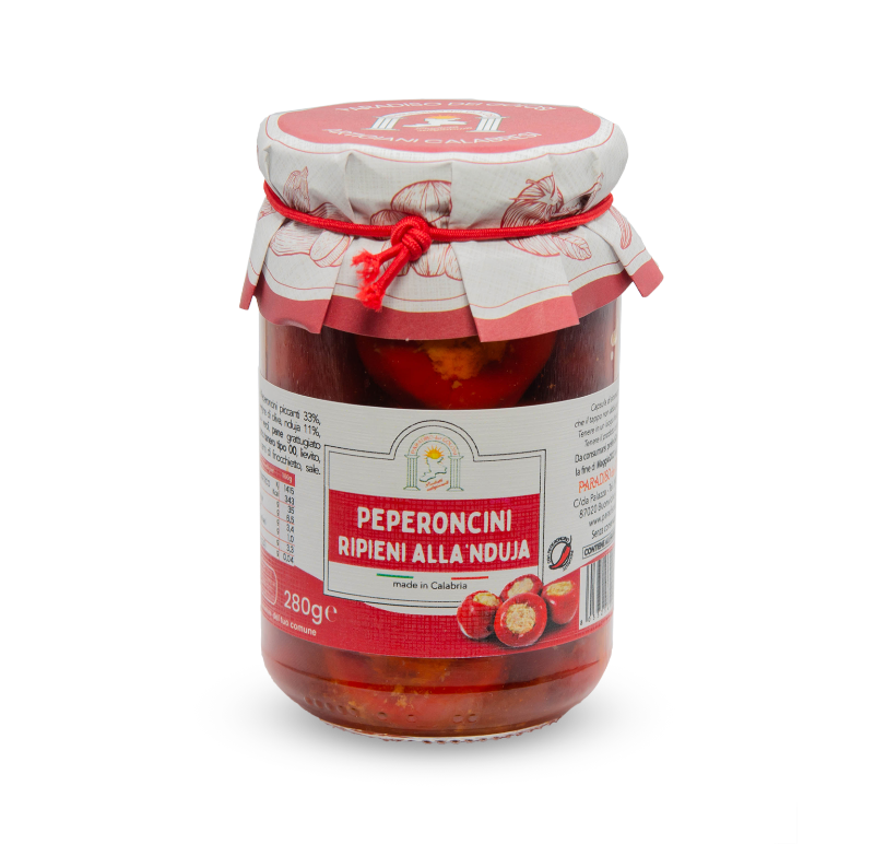 Peperoncini Ripieni alla 'Nduja | linea Classic - 280g