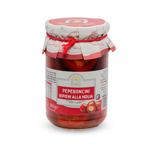 Peperoncini Ripieni alla 'Nduja | linea Classic - 280g